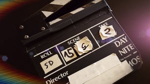 film producer clap board