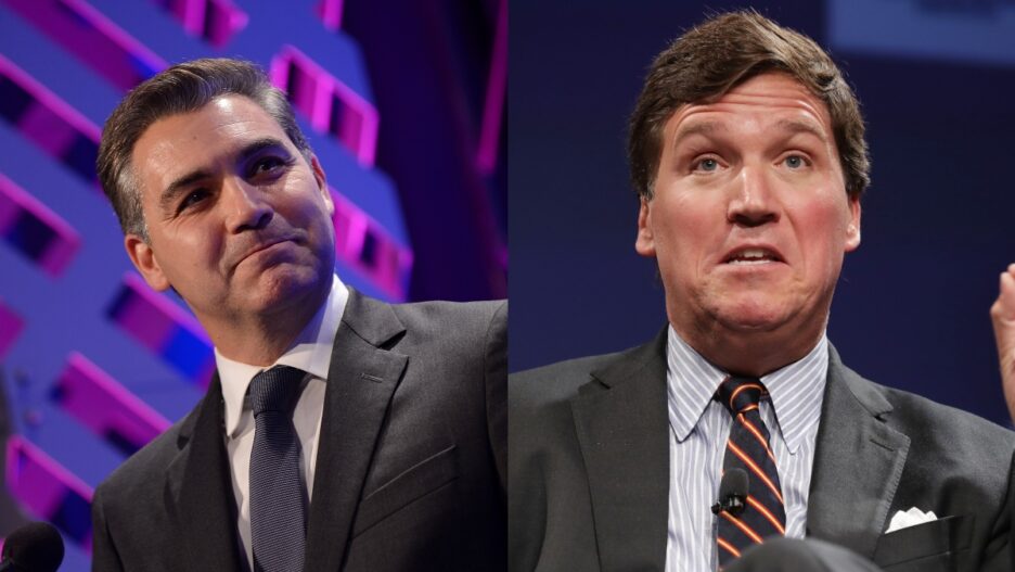 Jim Acosta Awards Tucker Carlson Bulls Factory Employee Of The Month