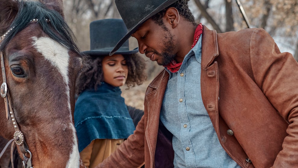 The Harder They Fall Zazie Beetz Jonathan Majors