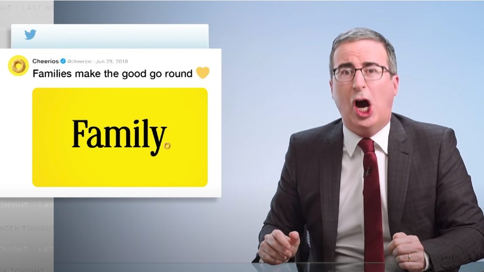 John Oliver Cheerios
