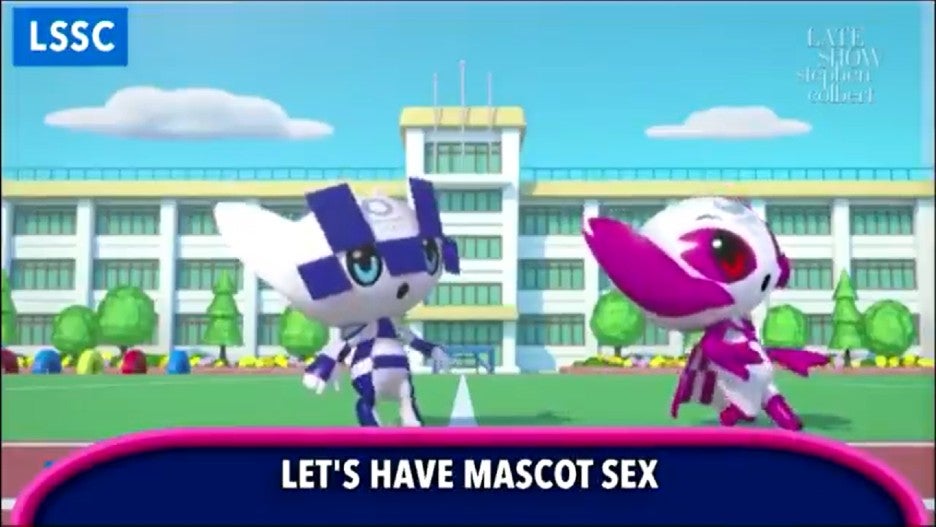 Colbert Late Show Mascot Sex