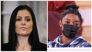 Dominique Moceanu and Simone Biles