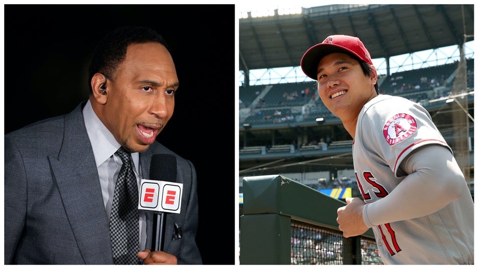 Stephen A. Smith and Shohei Ohtani