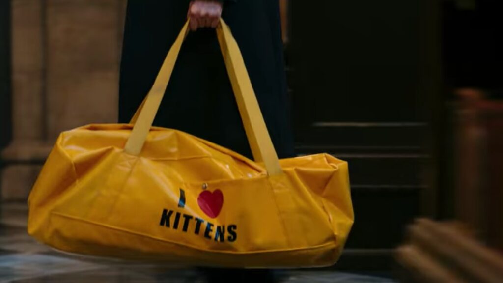 'Gunpowder Milkshake' Writer Explains That 'I Heart Kittens' Bag