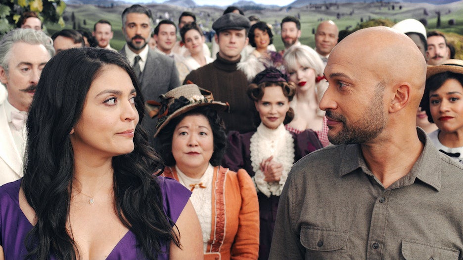 Cecily Strong and Keegan-Michael Key in "Schmigadoon!"