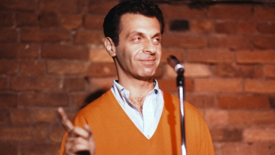 Mort Sahl performing stand up