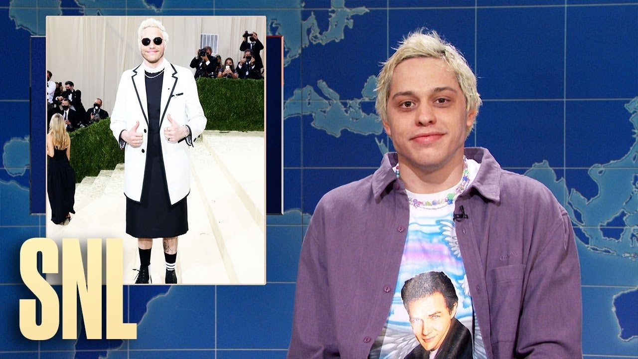 'SNL' Pete Davidson Roasts His Own Met Gala Outfit During 'Weekend