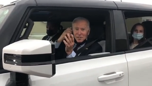 Biden Drives Electric Hummer (YouTube/C-SPAN)