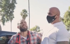 Dwayne "The Rock" Johnson gives a Navy veteran his personal truck
