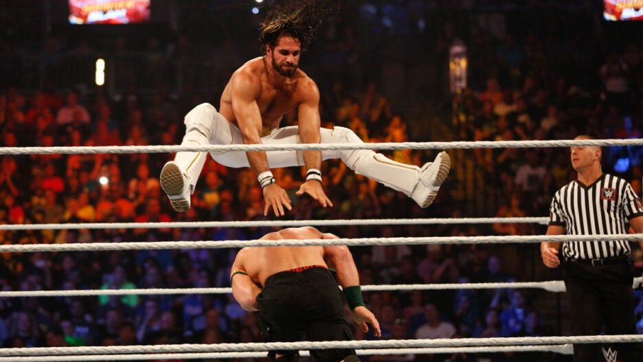 Sethrollins Sex - WWE's Seth Rollins Attacked by Fan on 'Raw' (Video)