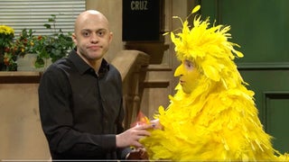 Pete Davidson Plays Joe Rogan as ‘SNL’ Tackles Ted Cruz’s  Big Bird Feud (Video)