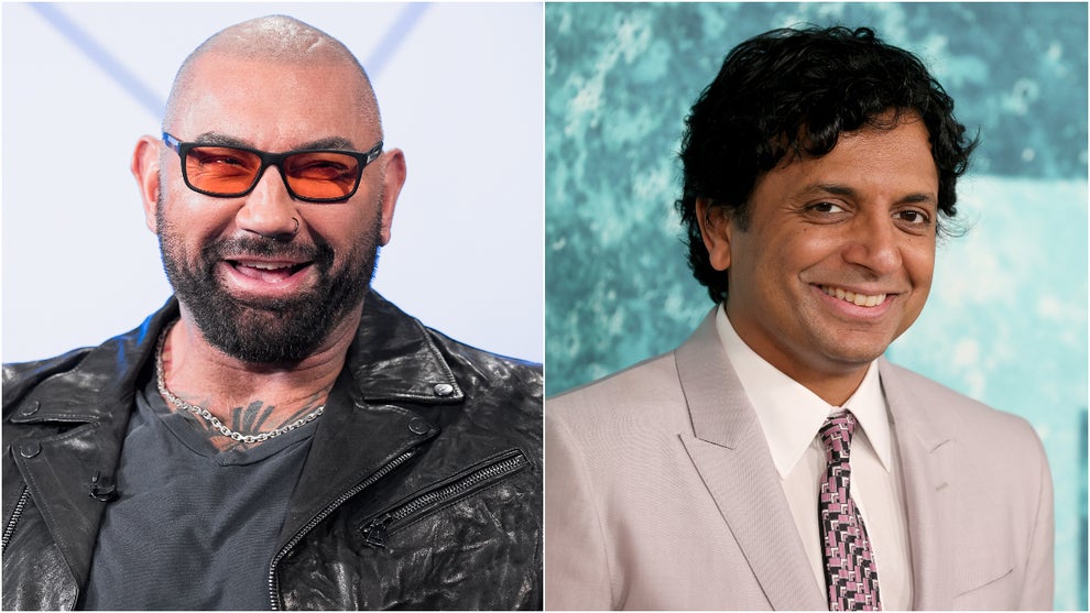 Dave Bautista M Night Shyamalan Knock at the Cabin