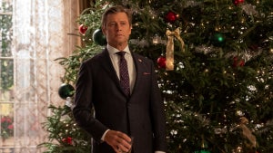 Dynasty -- "That Holiday Spirit" -- Image Number: DYN502a_0003r -- Pictured (L - R): Grant Show as Blake Carrington -- Photo: Wilford Harewood/The CW -- (C) 2021 The CW Network, LLC. All Rights Reserved.