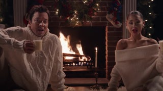 Jimmy Fallon and Ariana Grande Wear Masks of Each Other’s Faces in New Christmas Song (Video)