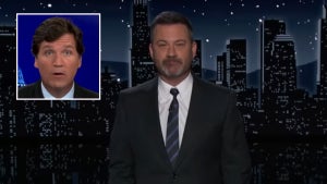 Jimmy Kimmel, Tucker Carlson inset (Jimmy Kimmel Live/YouTube)