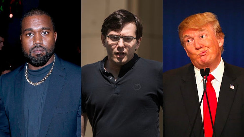Kanye West Martin Shkreli donald trump