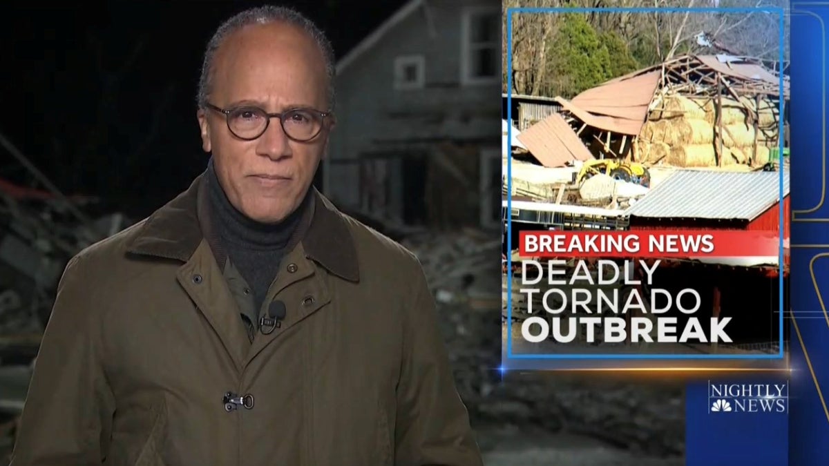Lester Holt in Mayfield, KY following deadly tornadoes in Dec. 2021 (#1)