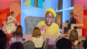 Sarah Paulson and Cynthia Erivo attend TheWrap's Power Women Summit (Credit: Matt Petit)