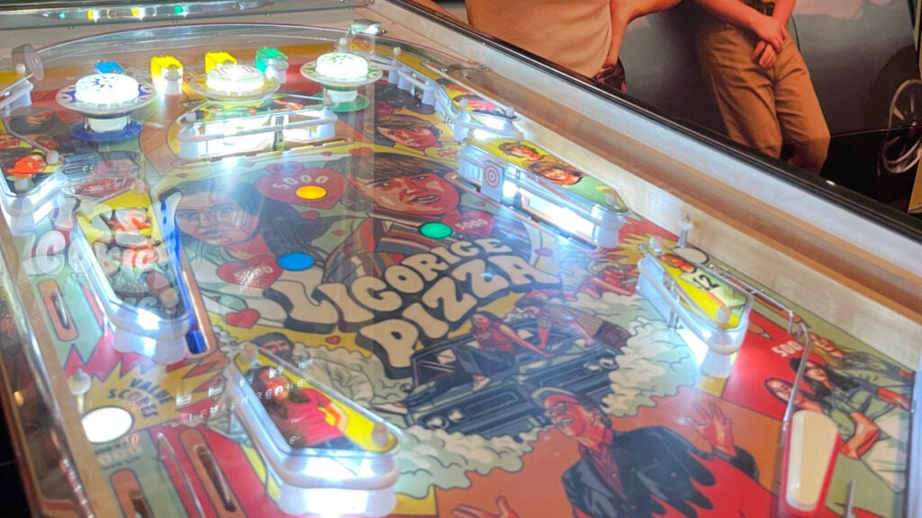 Licorice Pizza Pinball Machines, Alamo Drafthouse Menu Items Revealed