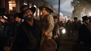 1883, Tim McGraw as James and Audie Rick as John of the Paramount+ original series 1883