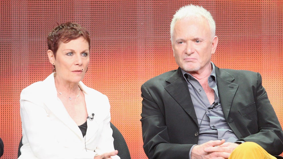 Jane Elliot and actor Anthony Geary speak onstage at the 'General Hospital' panel during day 6 of the Disney ABCTelevision Group portion of the 2012 Summer TCA Tour at The Beverly Hilton Hotel on July 26, 2012 in Beverly Hills, California (Getty Images)
