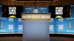 Golden Globes empty podium