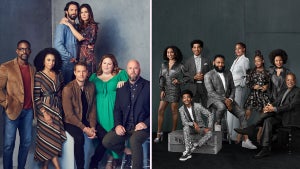The cast of "This is Us"; The cast of "Black-ish" (NBC/ABC)