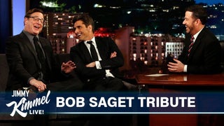 Jimmy Kimmel Honors Bob Saget With Emotional Tribute: ‘He Was the Sweetest Man’ (Video)