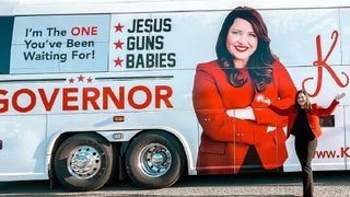 Georgia Gov Candidate Roasted for ‘Jesus, Guns, Babies’ Campaign Bus: ‘GOP’s New Version of Rock Paper Scissors?’