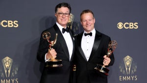 Chris Licht and Stephen Colbert