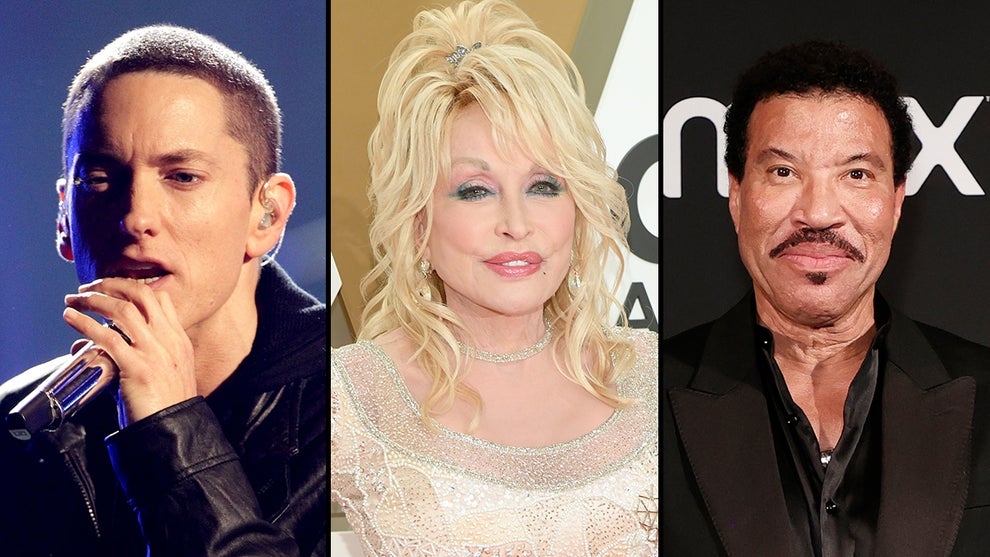 Eminem, Dolly Parton, Lionel Richie (Getty Images)