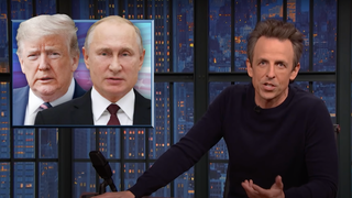 Seth Meyers Mocks Trump for Calling Putin’s Invasion of Ukraine ‘Very Savvy’ (Video)