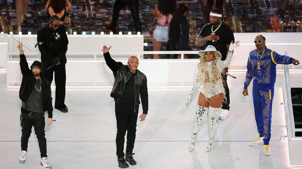 Super Bowl LVI halftime 50 Cent, Eminem, Dr. Dre, Mary J. Blige Snoop Dogg