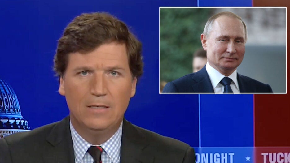 Tucker Carlson Defends Putin Amid Ukraine Crisis: 'That Is Not Treason'