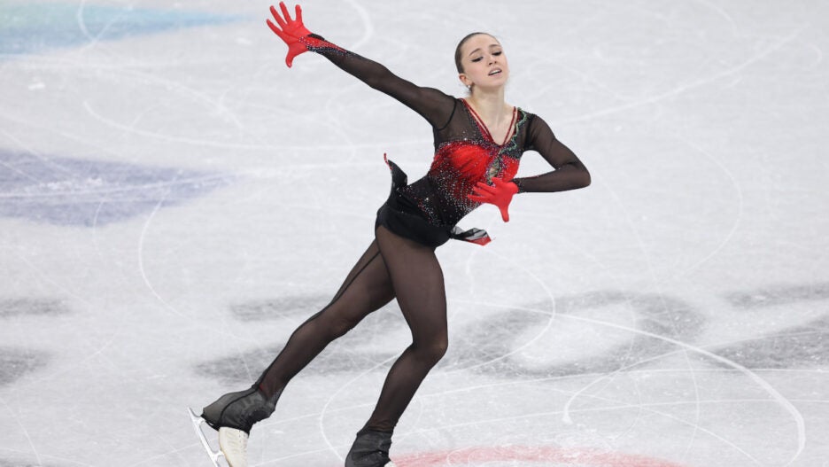 Russian Figure Skater Recreates 'Wednesday Dance' on Ice