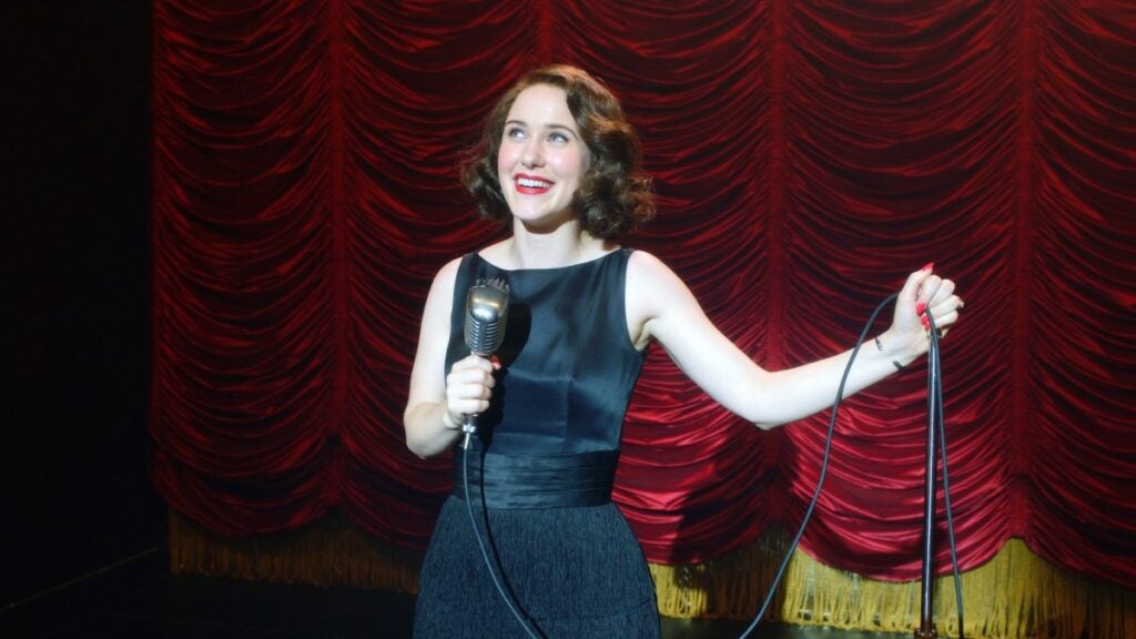 Rachel Brosnahan in Marvelous Mrs. Maisel