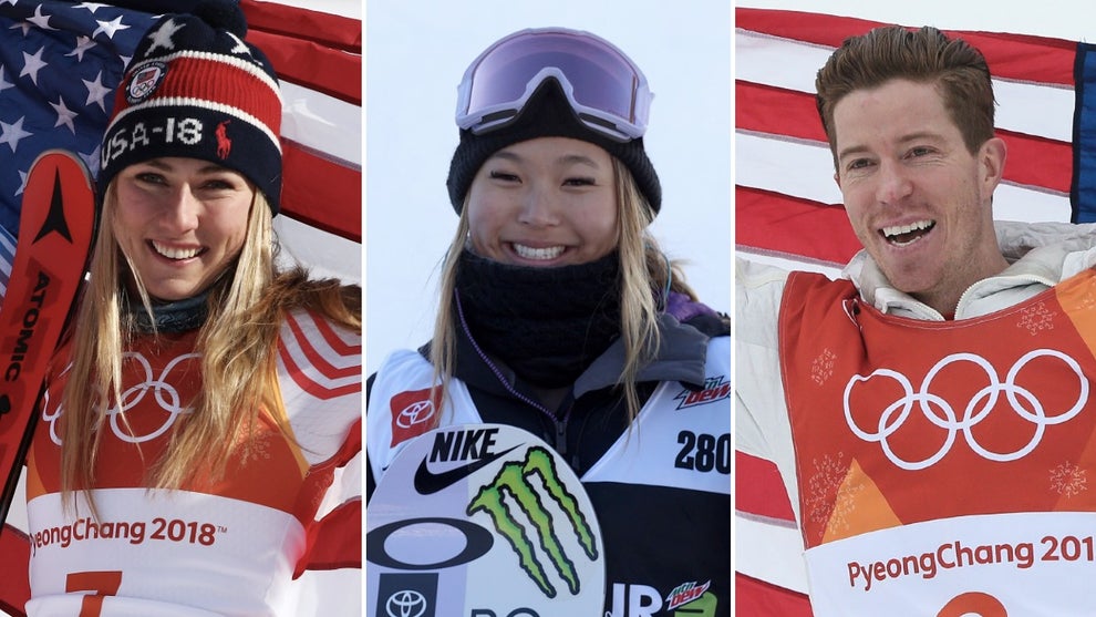 mikaela shiffrin chloe kim shaun white