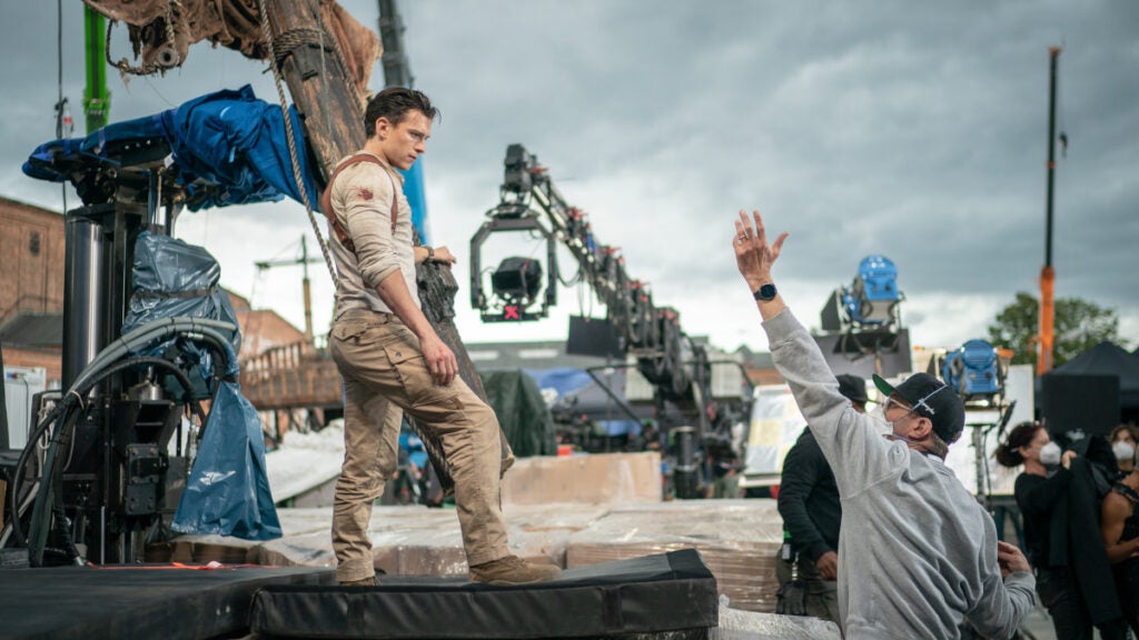 uncharted-behind-the-scenes-tom-holland-ruben-fleischer