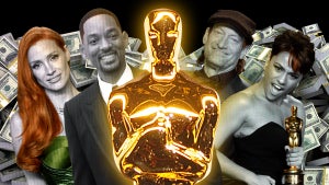 From left, Oscar winners Jessica Chastain, Will Smith, Troy Kotsur, and Ariana DeBose.