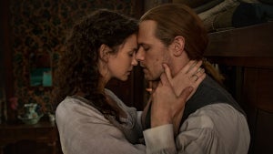 Caitriona Balfe as Claire Fraser and Sam Heughan as Jamie Fraser in "Outlander" Season 6 (Starz)