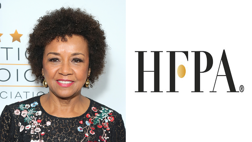 Cheryl Boone Isaacs and HFPA Logo (Getty Images/HFPA)