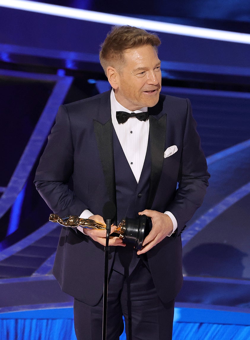 Kenneth Branagh accepts the Writing (Original Screenplay) award for ‘Belfast’ onstage during the 94th Annual Academy Awards at Dolby Theatre on March 27, 2022 (Getty Images) Kenneth Branagh accepts the Writing (Original Screenplay) award for ‘Belfast’ onstage during the 94th Annual Academy Awards at Dolby Theatre on March 27, 2022 (Getty Images)