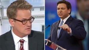 "Morning Joe's" Joe Scarborough, Florida Governor Ron DeSantis (MSNBC/Getty Images)