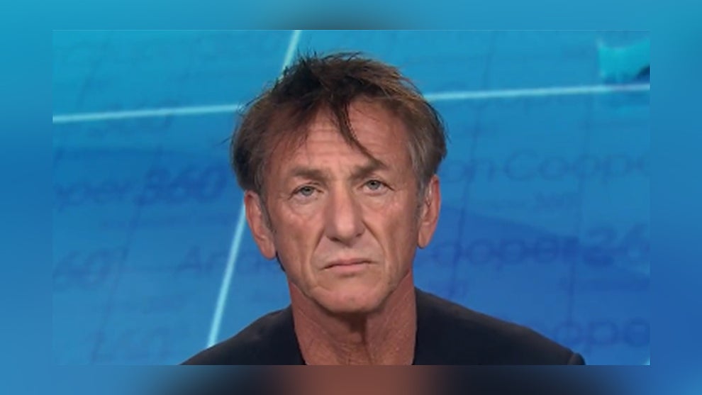 Sean Penn appeared on AC 360 on Friday, March 4, 2022. (Credit: CNN)