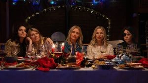 Eve Hewson, Sharon Horgan, Anne-Marie Duff, Eva Birthistle and Sarah Greene in “Bad Sisters" (Apple TV+)