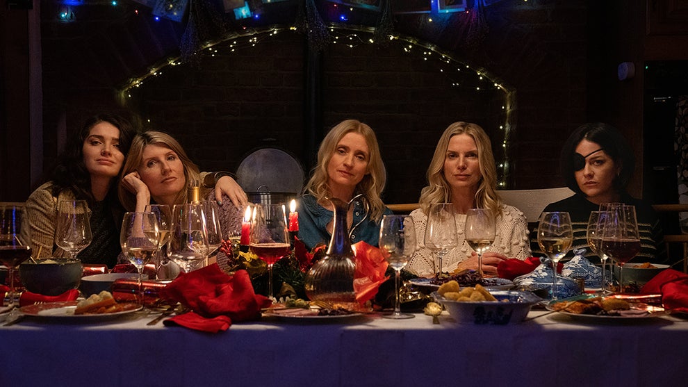 Eve Hewson, Sharon Horgan, Anne-Marie Duff, Eva Birthistle and Sarah Greene in “Bad Sisters" (Apple TV+)