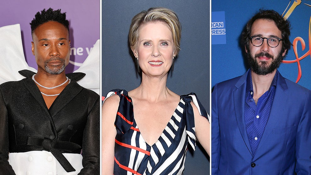 Billy Porter, Cynthia Nixon and Josh Groban will take part in the Stars in the House for Ukraine telethon. (Credit: Getty Images)