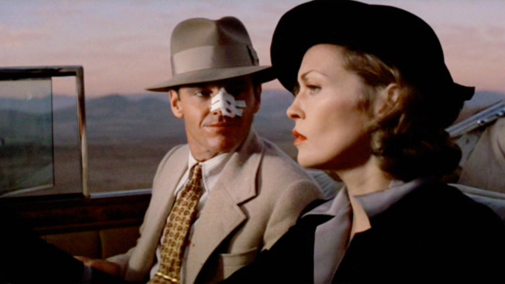 Jack Nicholson and Faye Dunaway in Roman Polanski's "Chinatown"