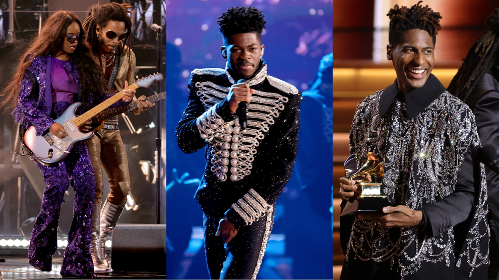 HER Lenny Kravitz Lil Nas X Jon Batiste at the 2022 Grammy Awards