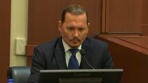 Johnny Depp gives testimony on Monday, April 25, 2022. (Credit: YouTube/Law&Crime)